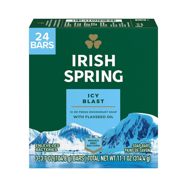Irish Spring Irish Spring Icy Blast Bar Soap for Men,