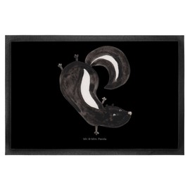 Mr. & Mrs. Panda 60 x 90 cm Doormat Skunk Handstand – Gift, Stinki, Skunk, Door Mat, Motif Doormat, Playground, Playground, Playful, Doormat