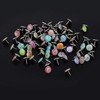 MWOOT Pack of 100 Decorative Push Pins, Fashion Pins Metal