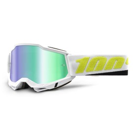 100% Accuri 2 Motocross & Mountain Biking Adult Goggles (Peyote - Mirror Green Lens)