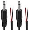 SIOCEN 2-Pack 6FT Replacement 3.5mm Male Jack to Bare Wire