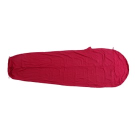 Basic Nature Baumwollinlett, Mumienform Inlett, Bordeaux, One Size