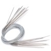 11PCS Circular Knitting Needles Set, 80CM Stainless Steel Yarn Knitting