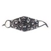 Silver Leopard Animal Print Shiny Sequins Face Mask with Comfortable