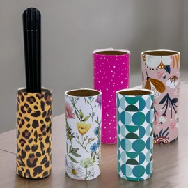 MIJOMA Lint Roller Set, 15 Rolls of 20 Sheets & 3 Dispensers - Effective Against Cat & Dog Hair on Clothes, Lint Remover with 300 Sticky Sheets.