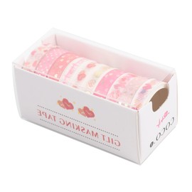 CORHAD 10pcs Pink Washi Masking Tape Decorative Tape Set Scrapbooking Sticker Washi Paper Stickers Random Style