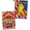 Victoria Day Burlap House Flags Pack Regional Canada Canadian Territories