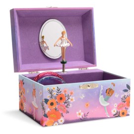 Jewelkeeper Rectangular Musical Box - Choice of Various Models, Purple