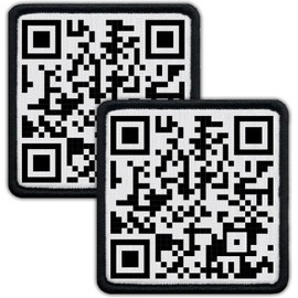 Laughing Lizards Rickroll QR Code Patch | | QR Code Plays Rick Astley's Never Gonna Give You Up, Includes (2) Funny Morale Hook & Loop Military Patches, Tactical Patches for Hats, Bags & Equipment