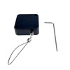 HXymxkeqi Retractable Cable Lock with Double-Sided Adhesive ABS Remote Control