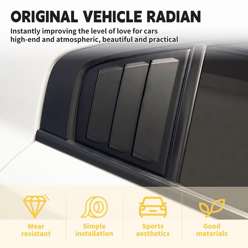TENGBASE for Dodge Charger 2011-2023 2024 Side Window Shades Cover
