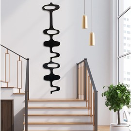 LiveInUrban 7PCS Mid Century Modern PVC Panel Wall Decoration, Bohemian Aesthetic Wall Decal for Bedroom Living Room Room Decor, Vintage 70s Irregular Design 1