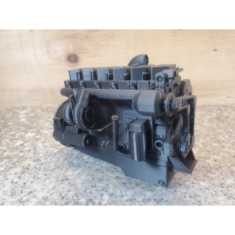 Unbranded 3d Print Cummins 12v Truck Rc 1/10 Scale Engine