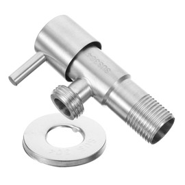 Operitacx Stainless Steel Angle Valve For Sink Faucets Compact Triangular Water Control Valve Easy Flow Regulation For Home And Commercial Use Material Space Saving Design