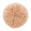 SARO LIFESTYLE 100% Wool Mongolian Lamb Fur Throw Pillow with