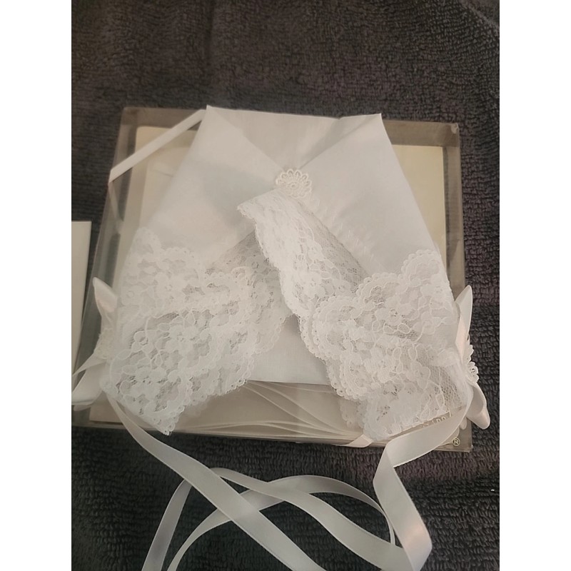 Nasharr Vintage Baby Bonnet The Magic Hanky Wedding New
