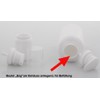 Empty Kosmetex airless pump dispenser with inner bag, cream dispenser,