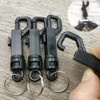 AKOAK 4 Pack Black Plastic Light Weight Swivel Snap Hooks