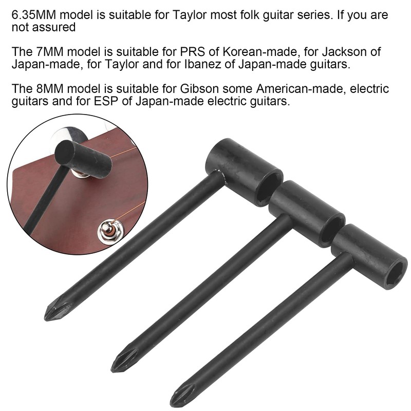 Truss Rod Wrench, Smooth Universal Guitar Neck Adjustment Tool for