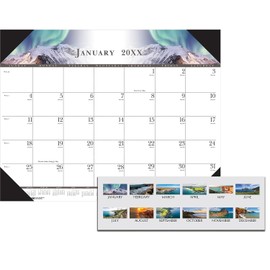 House of Doolittle 2026 Full Color 22" x 17" Monthly Desk Pad Calendar (140-26)