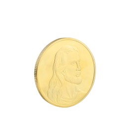 Jesus Coin Christ Our Saviour Religious Devotional Keepsake Christian Gift Faith Hope and Blessings Perfect for Baptisms Confirmations Christmas and Everyday Inspirational Decoration Souvenir Gift