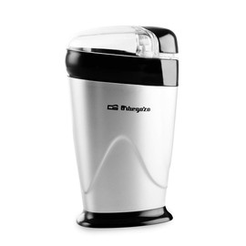 Orbegozo MO 3250 - Kaffeemühle, Mahlwerk aus Edelstahl, Sicherheitsschalter, transparenter Deckel, 150 W, Schwarz