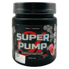 Alpha Nutrition SUPER PUMP Preentreno sabor SandiaOxido Nitrico                                                                                       