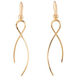ete 841686 Earrings Line, Yellow Gold
