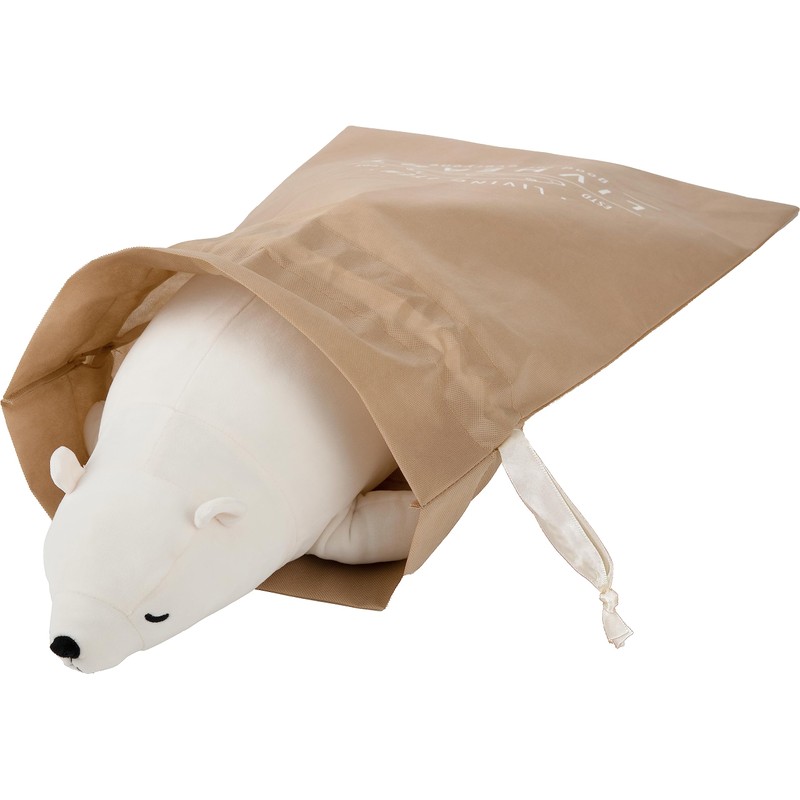Ribuhahato Gift Bag, Beige, M Size (Total Length: Approx. 29.5