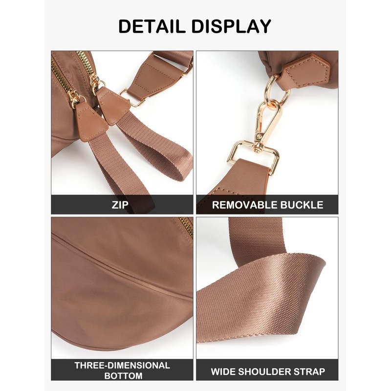Spacious Nylon Crossbody Bag Bum Bag Handbags Wallets Purses Trendy
