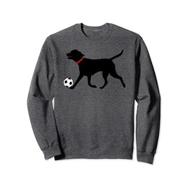 Labrador Retriever Sweatshirt Play Soccer Black Lab Soccer