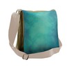 Ambesonne Teal Messenger Bag, Retro Grunge Tranquil, Unisex Cross-body