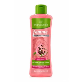 Femme Shampoo Fortalecedor con Colágeno, Keratina y Cafeína | Cabello Más Suave, Brillante y de Apariencia Saludable | Para Todo Tipo de Cabello | 500