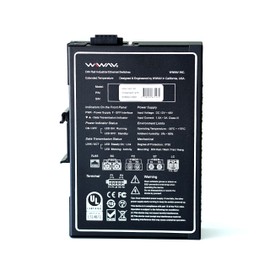 WIWAV WDH-16GT-DC 10/100/1000Mbps Unmanaged 16-Port Gigabit Industrial Ethernet Switches with DIN Rail/Wall-Mount (UL Listed, Fanless, -30°C~75°C)