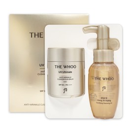 The Who UV Ultimate Anti-Wrinkle Cushion Sun Balm Special 13g Oil 50ml / 더후 UV 얼티밋 안티 링클 쿠션 선밤 기획 13g 오일 50ml