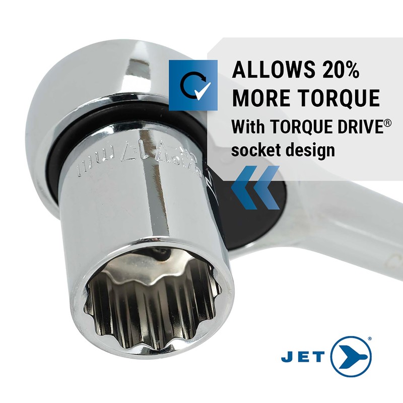 JET Metric Socket Set - 3/8" Drive 12 Point Sockets