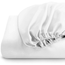 RIANBHI Top Split Head Flex Queen Sheet Set for Sleep Number Beds 4 Piece Taupe - Egyptian Cotton 1000 TC Split Sheets - Deep Pocket 15'' - Split Down 39 Inches from Top