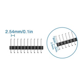 50 Pieces 2.54 mm 10-Pin Header Male and Female Pin Header PCB Soldering Pin Hole Grid Board Connector Prototype Shield