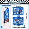 Car Wash Feather Flagpole Kit Include 7 ft Banner Flag