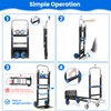 3-in-1 Convertible Heavy Duty Folding Hand Truck, 600LBS Dolly Cart