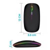 EGTMA 10 Piezas Mouse Inalambrico Recargable Silencioso Rgb Color