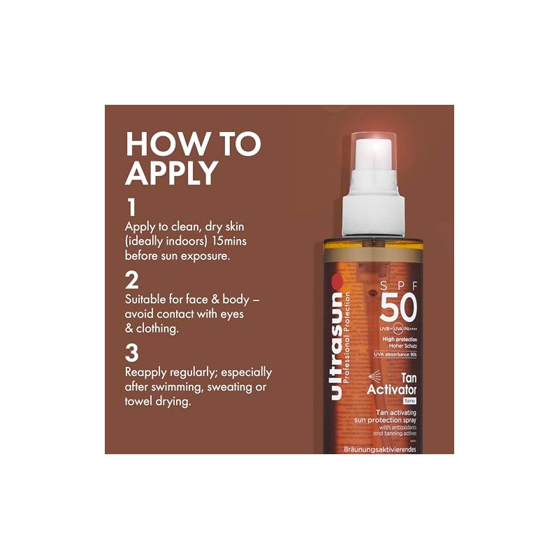 Ultrasun Body Tan Activator SPF50 200ml
