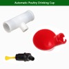 Plzoslly 10 Pieces Automatic Poultry Drinking Cups, Chicken Water Feeder