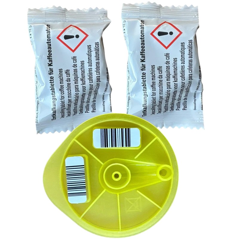 Quailitas Service T-Disc and 2 Descaling Tablets Compatible with Tassimo
