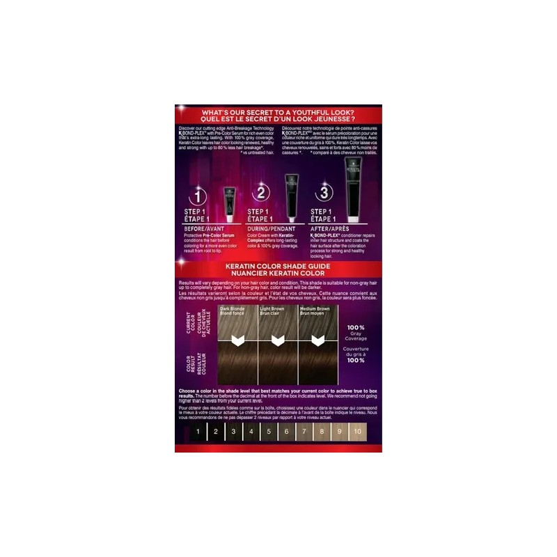 Schwarzkopf Keratin Color Permanent Hair Color Cream, 5.0 Me