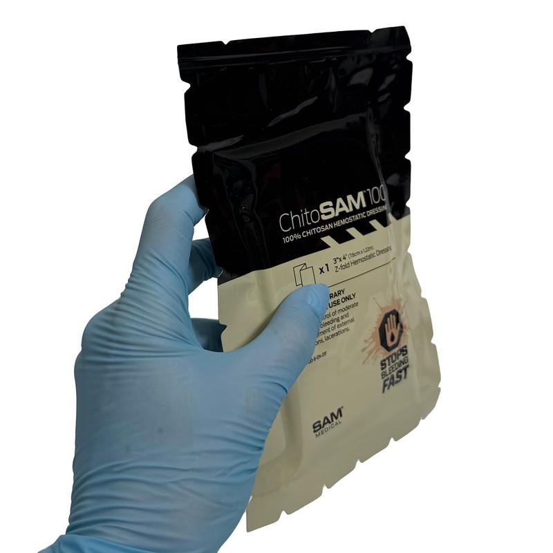 CHITO-SAM 100-3" X 4' Z FOLD Hemostatic Dressing