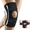 Knee Support with Lateral Stabilizers and Patular Support, Adjustable Knee
