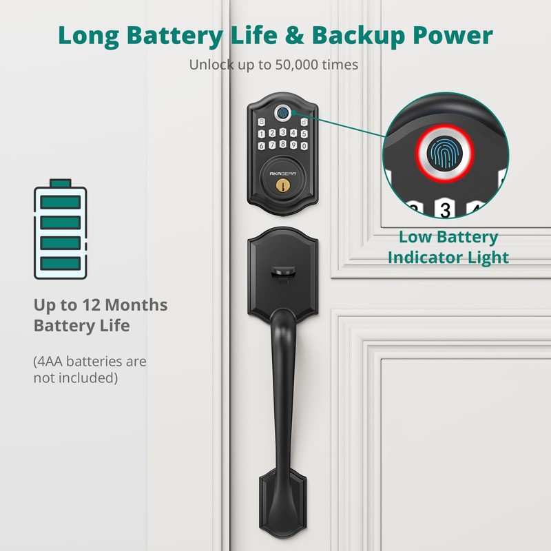 AkaGear DS10 Keyless Entry Door Locks - Keypad Lock with