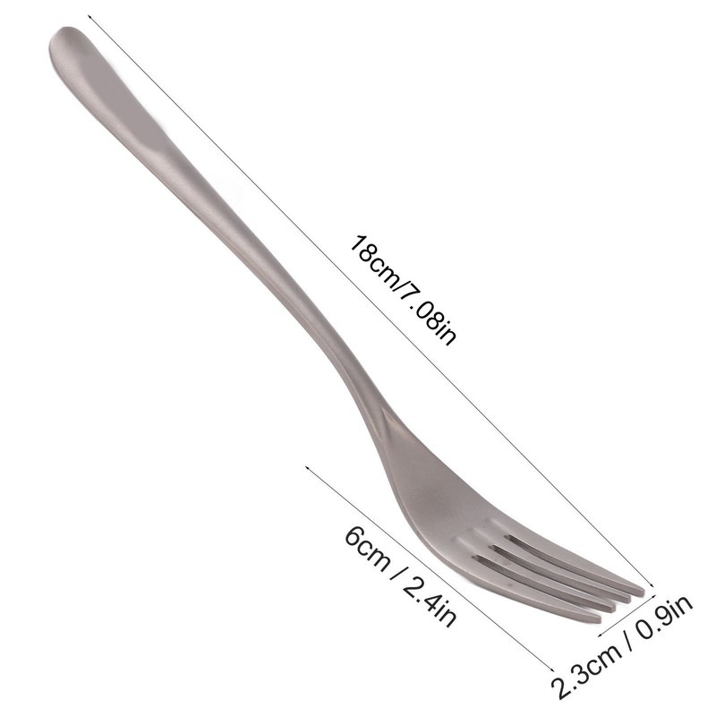 Pure Titanium Cutlery Outdoor Camping Tableware Portable Flatware for Backpacking