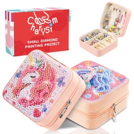 Diamond Art Jewelry Boxes Kits for Adults with Painting Accessories Gem Tools Crystral dots Paint Craft for Girl Women Kids Teen Gifts Mandral (Wonder Sisters)